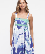 Label of Love Nyssa Wave Trim Maxi Dres