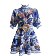 White Sandstorm Donatella Ss Mini Dress