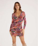 Minkpink Zora Ruched Mini Dress