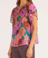 Minkpink Zora Flutter Slv Blouse