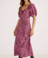 Minkpink Chiara Puff Slv Midi Dres