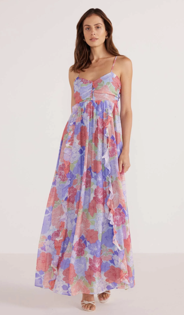 Minkpink Belle Puff Slv Maxi Dress