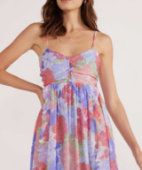 Minkpink Belle Puff Slv Maxi Dress