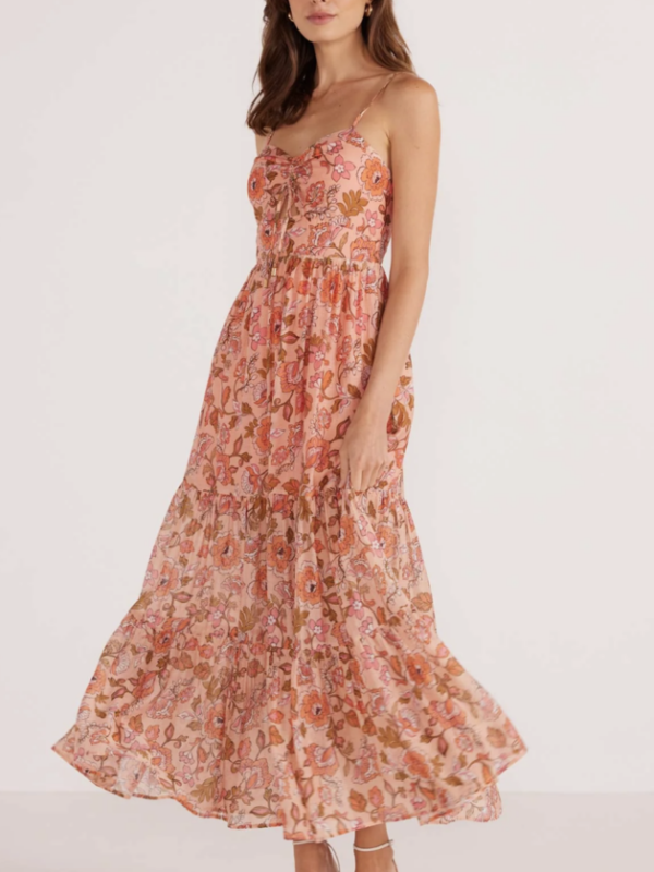Minkpink Amelia Tiered Midi Dress