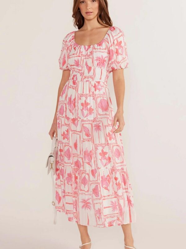 Minkpink Bria Puff Slv Midi Dress