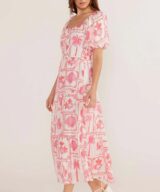Minkpink Bria Puff Slv Midi Dress