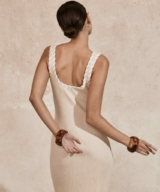 Mon Renn Outline Knit Midi Dress