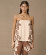 Mon Renn Palmera Strapless Top