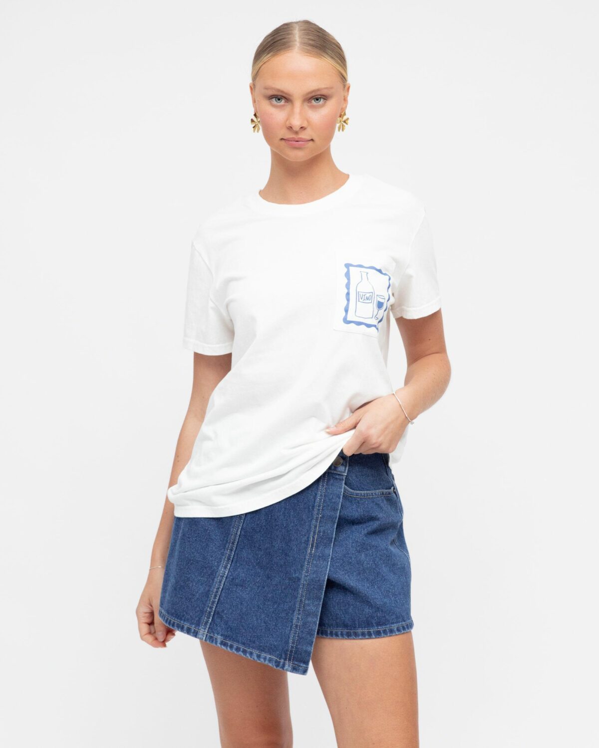 Paper Heart Vino Pocket Tee
