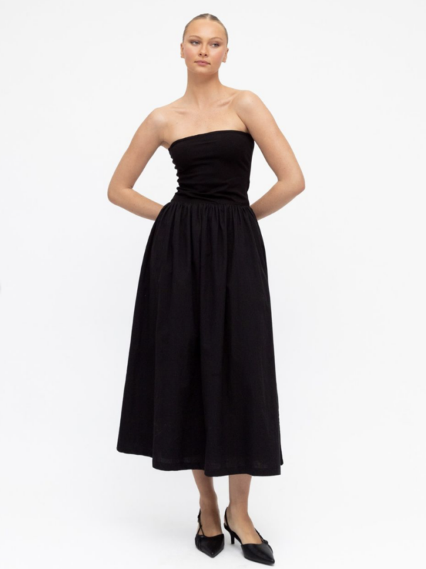 Paper Heart Sun Strapless Maxi Dress
