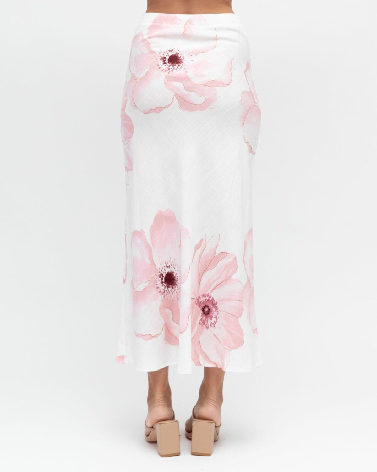 Paper Heart Poppy Pencil Maxi Skirt