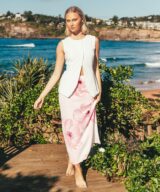 Paper Heart Poppy Pencil Maxi Skirt