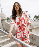 Paper Heart Cherry Blouse Top