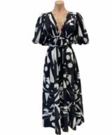 Passion Fusion Cecilia Puff Slv Midi Drs