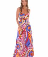 Whyte Valentyne Indigo Tie Front Jumpsuit