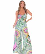 Whyte Valentyne Indigo Tie Front Jumpsuit