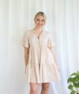Salty Bright Adeline Check Dress