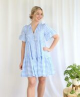 Salty Bright Adeline Check Dress
