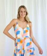 Shareen Zola Button Front Maxi Dr
