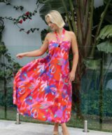 Shareen Gwen Halter Tie Maxi Dres