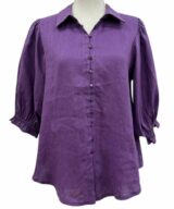 Sunnygirl Julissa 3/4 Slv Linen Top