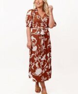 Sunnygirl Angelique Wrap Midi Dress