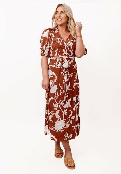 Sunnygirl Angelique Wrap Midi Dress