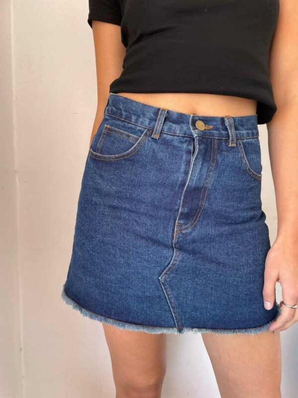 Pink Diamond Serena Denim Mini Skirt