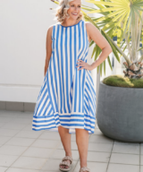 Soul Sparrow Shay Stripe Midi Dress