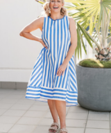 Soul Sparrow Shay Stripe Midi Dress