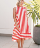 Soul Sparrow Shay Stripe Midi Dress