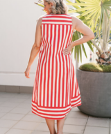 Soul Sparrow Shay Stripe Midi Dress