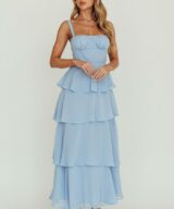 Here Comes the Sun Kenzie Ruffle Maxi Dress