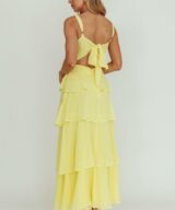Here Comes the Sun Kenzie Ruffle Maxi Dress