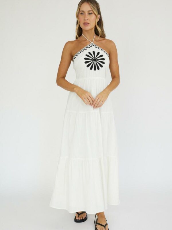 Indi Luxe Milan Halter Maxi Dress