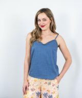Silver Wishes Lila Lace Trim Singlet