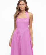 White Closet Isabella Halter Maxi Dres