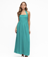 White Closet Isabella Halter Maxi Dres