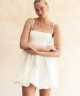 White Closet Sasha Bubble Hem Mini Drs