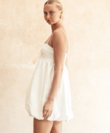 White Closet Sasha Bubble Hem Mini Drs