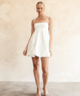 White Closet Sasha Bubble Hem Mini Drs