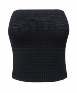 White Closet Mina Knit Strapless Top