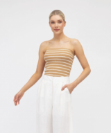 White Closet Scarlett Knit Tube Top