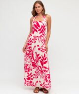 White Closet Rosalind Halter Maxi Drs