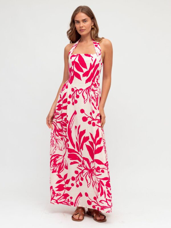 White Closet Rosalind Halter Maxi Drs