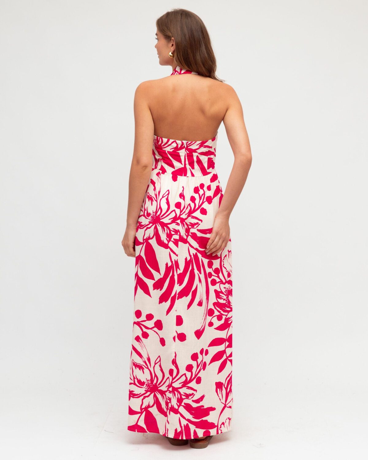 White Closet Rosalind Halter Maxi Drs