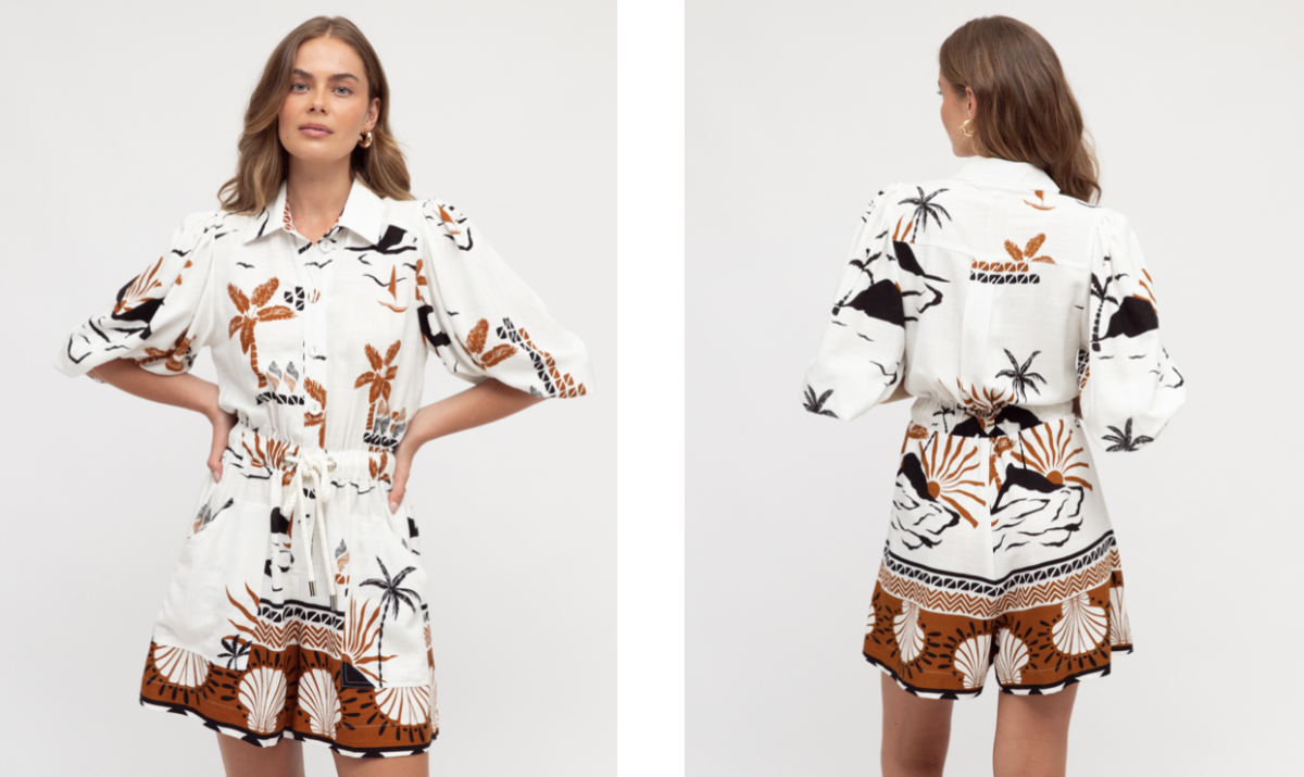White Closet Indira Playsuit