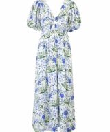 White Closet Sia Puff Slv Maxi Dress