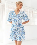 White Closet Ibiza Belted Mini Dress