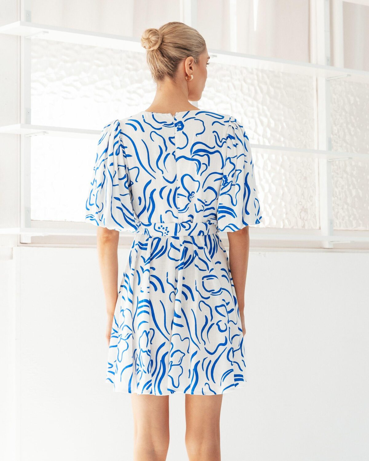 White Closet Ibiza Belted Mini Dress